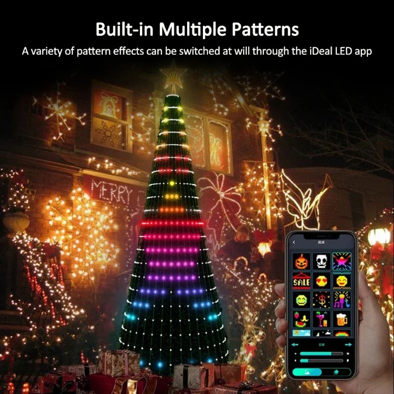 ไฟประดับต้นคริสต์มาสรูปดาว RGB - Lighting Christmas Decor บทวิจารณ์และราคา
