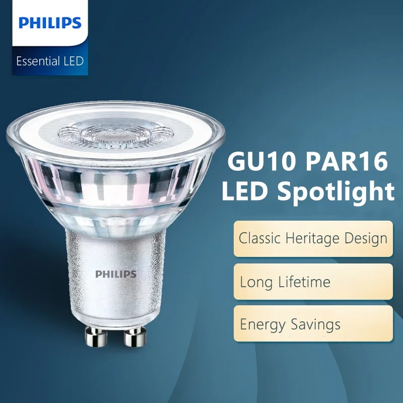 ฟิลิปส์ GU10 PAR16 โคมไฟดาวน์ไ - Philips Bulb Led Classic บทวิจารณ์และราคา