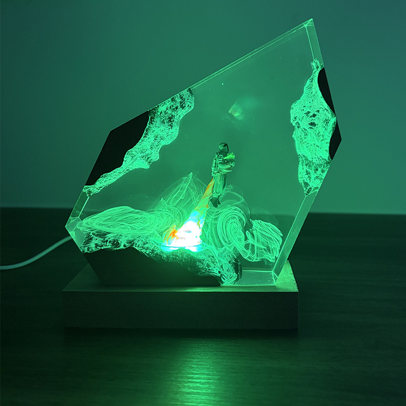 โคมไฟตั้งโต๊ะเรซิ่นรูปทรงอนิเม - Lighting Christmas Decor บทวิจารณ์และราคา