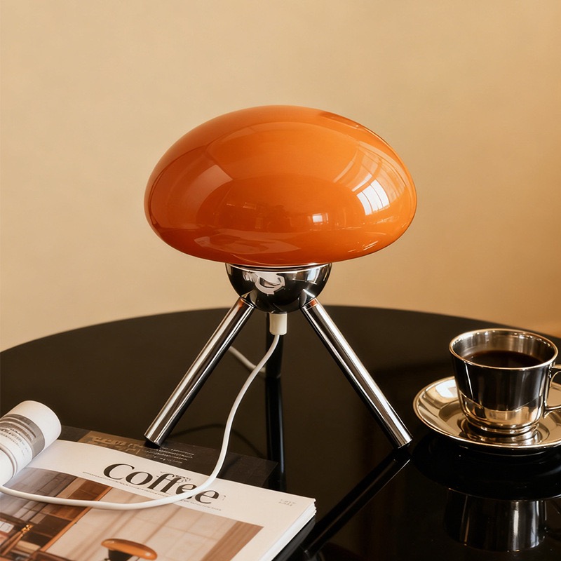 โคมไฟตั้งโต๊ะทรงเห็ดแก้วสไตล์  - Decor Lighting Lamps บทวิจารณ์และราคา